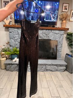 Large sequin jumpsuit for women