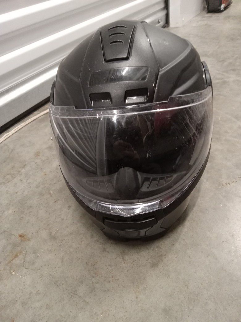 LS2 Horizon Solid Matte Black Helmet Size Large