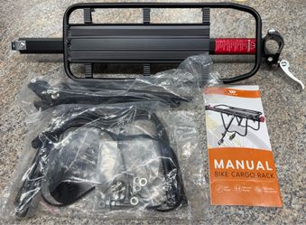 West Biking Rear Bike Cargo Rack 110lb Capacity - New Complete Kit