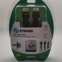 Steren 360° Swivel HDMI Cable RCA SONY LG PANASONIC SAMSUNG WESTINGHOUSE