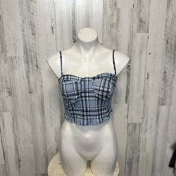 Blue Crop Top 