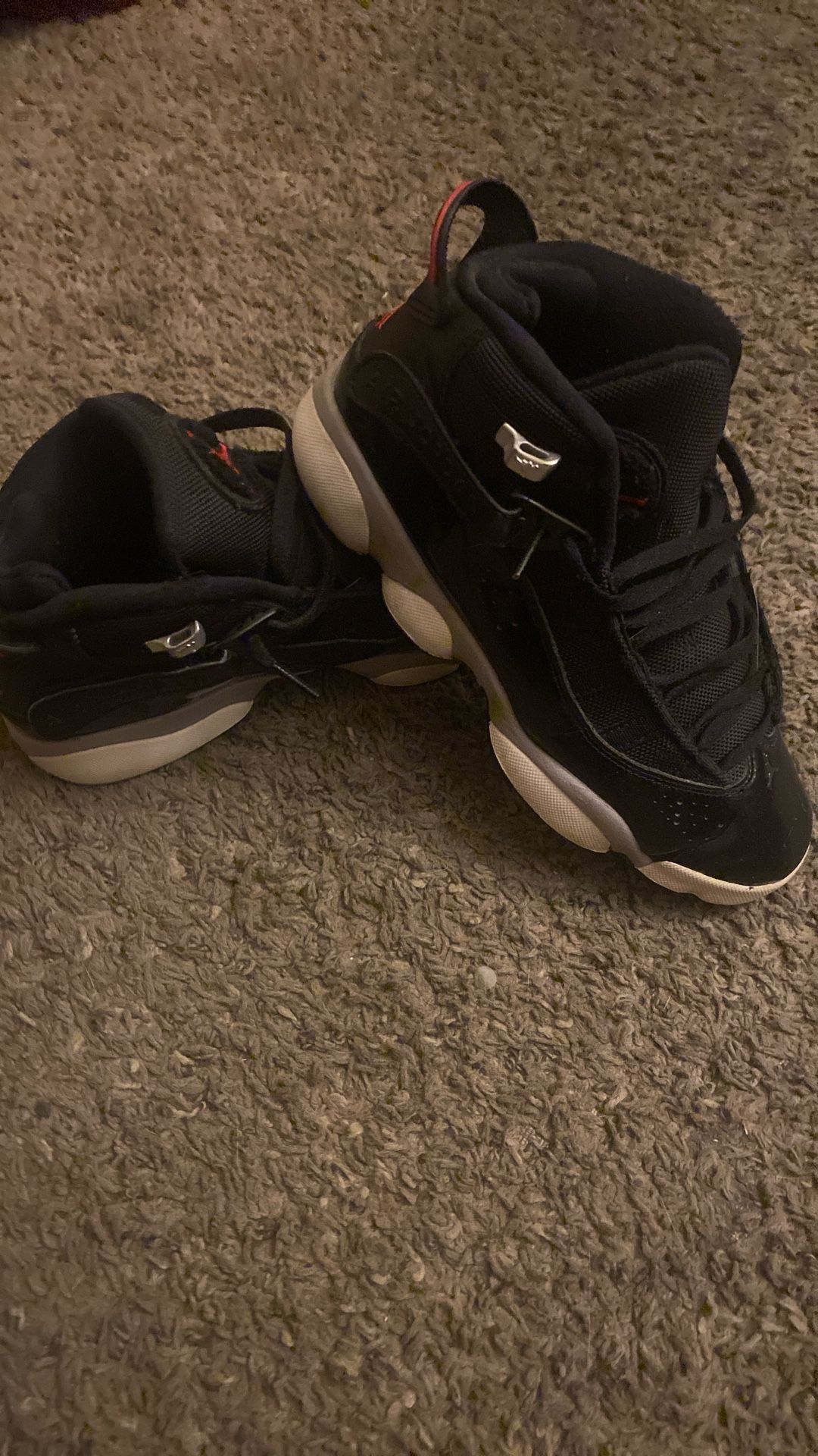 black jordan 6 rings