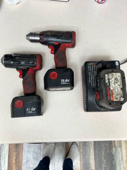 Snap on 3/8 impact and 1/2 chuck drill.