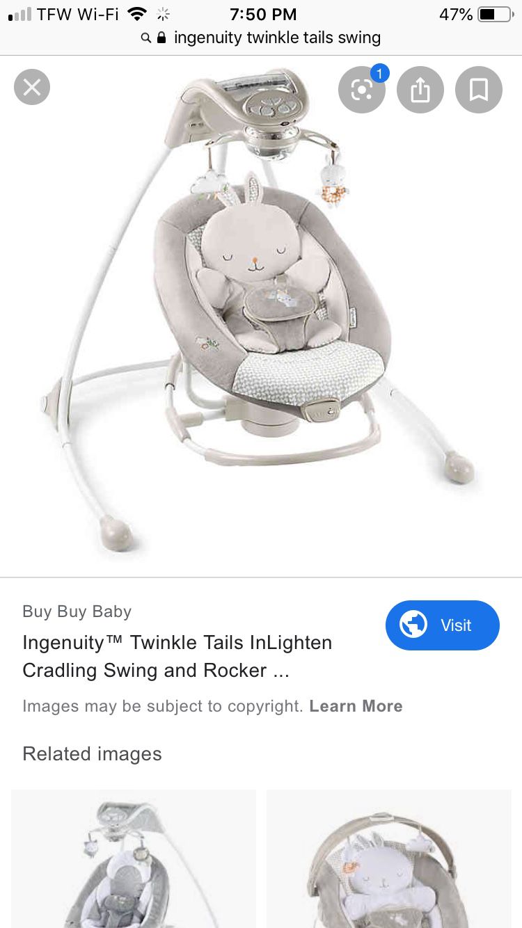 Ingenuity Twinkle Toes Baby Swing