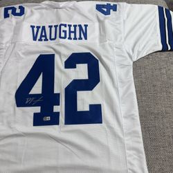 Deuce Vaughn Signed Autograph Custom Jersey - Beckett Coa - Dallas Cowboys