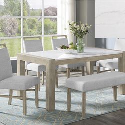 New 6 Piece Dinning Set With Free Delivery, The Five Piece With Out Benching 760.0