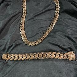 Cuban Link Chain 100 Cuban Link Bracelet 150