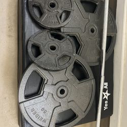 120 Lbs + Barbell