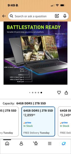 Asus rog strix g18 64 gig memory