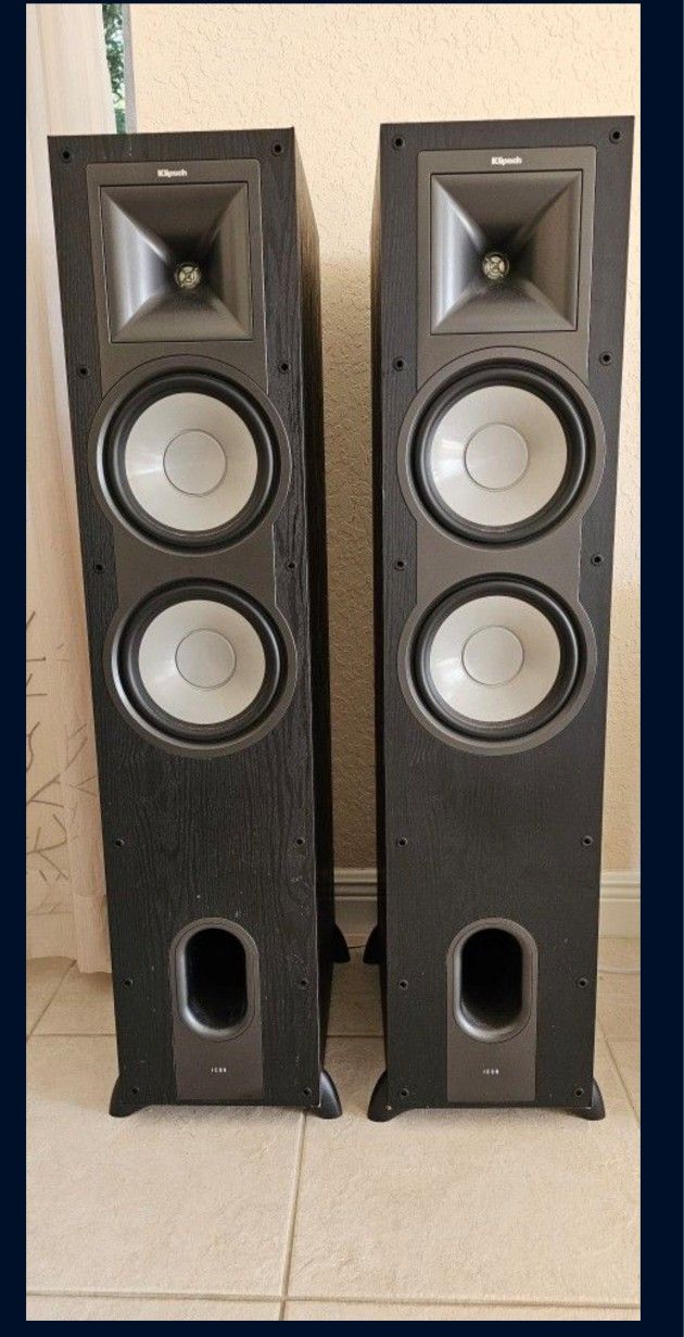 2 Klipsch Special Edition Home Theater Tower Speakers. Center And Rear Speakers Are Also Available for extra