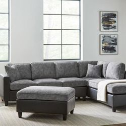 2 Piece Sectional  *(FREE OTTOMAN)*