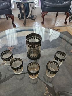 6 MATCHING NEW CANDLE HOLDERS