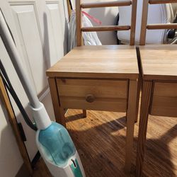 Wooden Chair With Storage Drawers