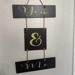 “You & Me” Hanging Wall Décor 🖤✨