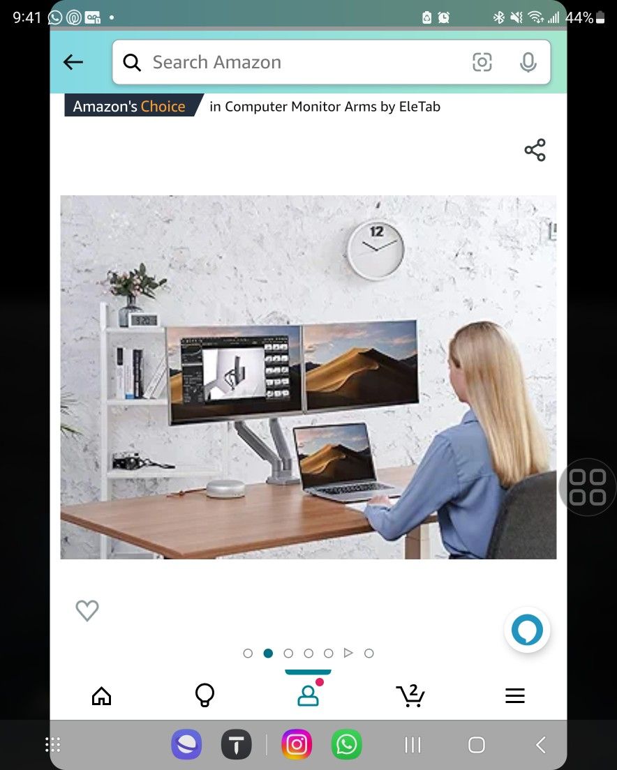 Dual Arm Monitor Stand