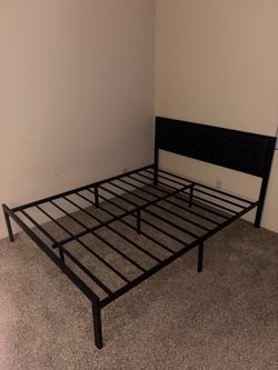 Queen size bed frame + mattress
