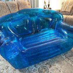 Transparent Inflatable Sofa Seat Yard Patio Portable Air Couch Furniture
