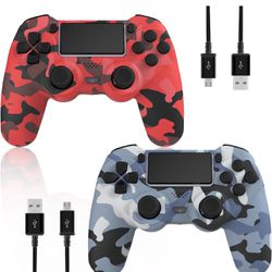 2 Pack Wireless Controller for PS4/Pro/PS3