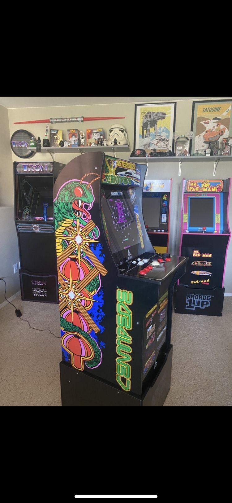 Arcade 1Up Asteroids/Centipede/Tempest 12 Games In 1