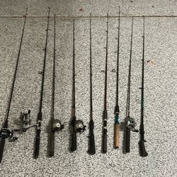 Fishing rods and reels