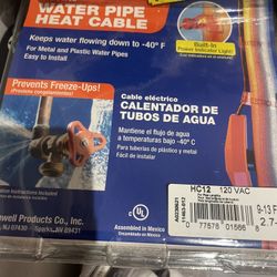 Frost King Electric Water Pipe Heat Cable (9-13 ft./2.7-4 M) HC12