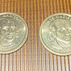 JAMES MADISON DOLLAR COIN 