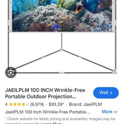 Collapsible projection screen