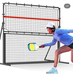 Pickleball Rebound Net for Dinks, Volleys, and Hits Training. Angle-Adjustable for Indoor/Outdoor Use. 2-in-1 Trainer for All Players.