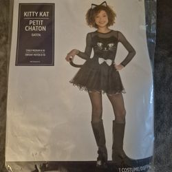 Kitty Cat Costume Girl Size M 8/10