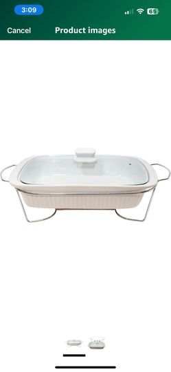 French White Ceramic 3-Piece Baking Tin Set