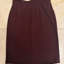 Nordstrom Philosophy Pencil Skirt Burgundy Size 12