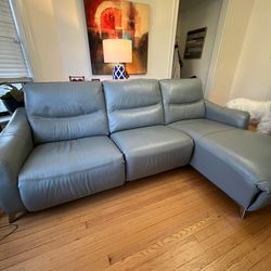 Leather Reclining Sofa