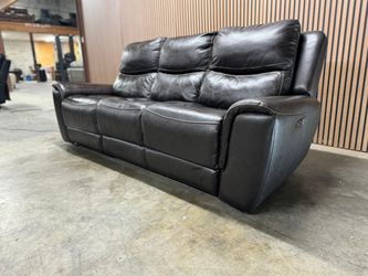 Leather Power Reclining Sofa
