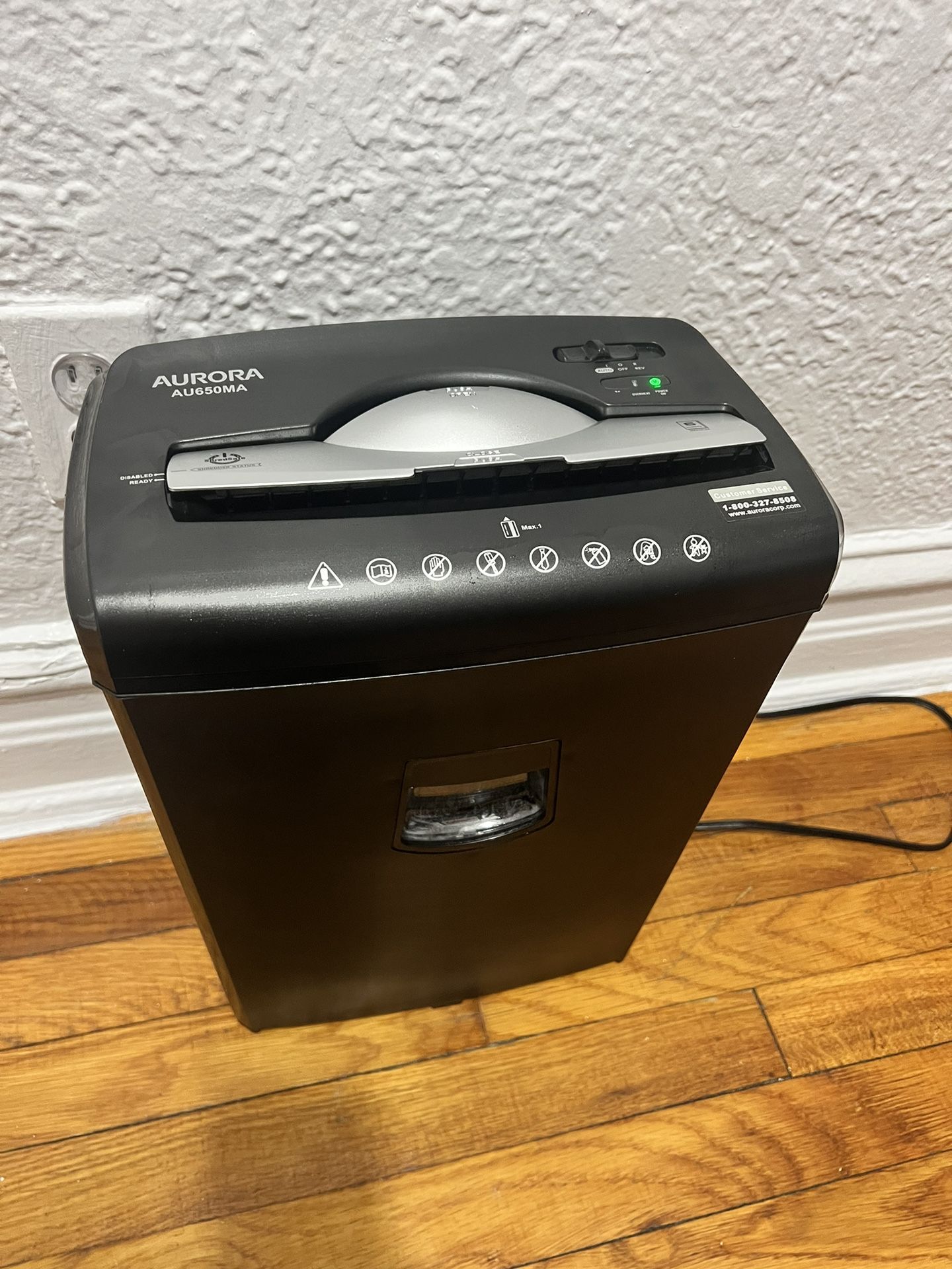 aurora shredder machine au650ma