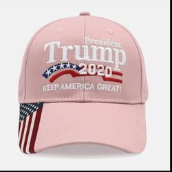 Pink President Trump Ladies Baseball Hat 2020 MAGA 