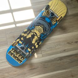 Speed Demons Skull Bottom Skateboard 31 In