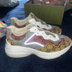 Gucci Multicolor Rhyton Sneakers Mens 7.5 