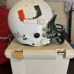 Vintage University Of Miami Football Helmet 