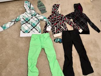 Snowboarding Skiing Pants Jackets And Goggles Size Small