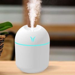 NEW Ultrasonic Air Humidifier Household moisturizing Spray Student Dormitory Car WHITE COLOR