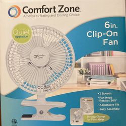 Clip-On Fan 6-inch 