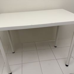 White Blanco Table 39.5 inch  x 23.5 inch