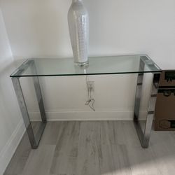 Glass Console Entryway Table (2)