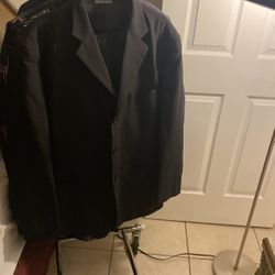Mens Black Vittorio St. Angelo 2 Pc Suit $10.00