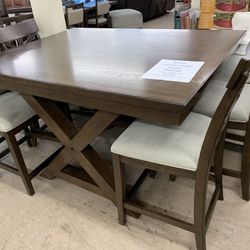 Counter Height 8 Chair Set