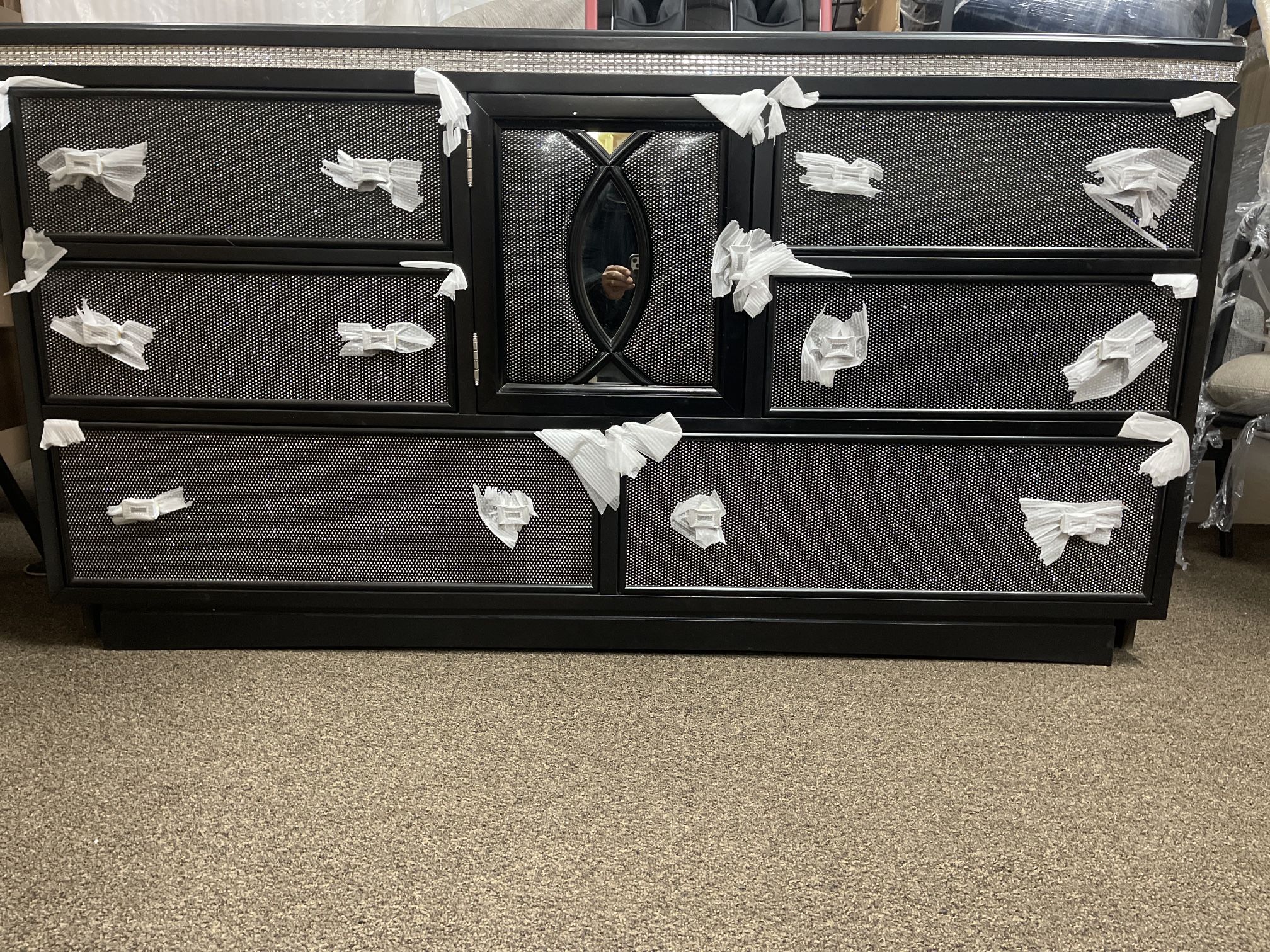 Dresser Brand New From Box Black Color 6 Drawer