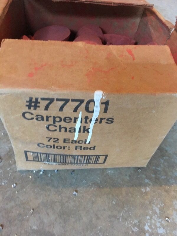 Carpenter chalk red 72 per box