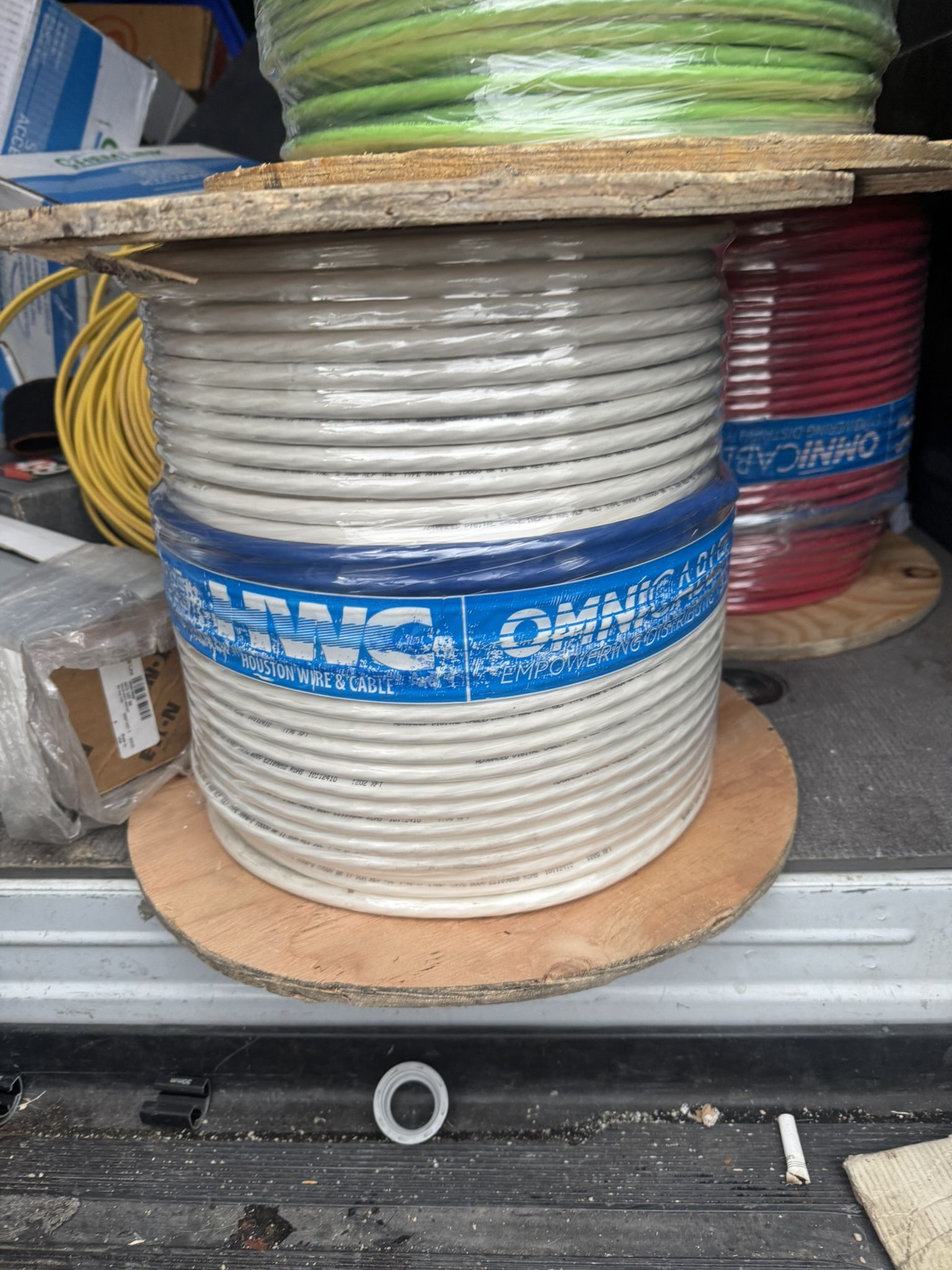 AWG 2 Copper Wire THHN 500FT White #2