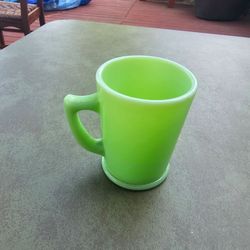 Jadeite Jadite D Handle Shaving Mug-Flat- Anchor Hocking Fire King Oven Ware Cup