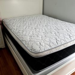 NEW QUEEN PILLOW-TOP MATTRESS AND BOX SPRING - 2PC